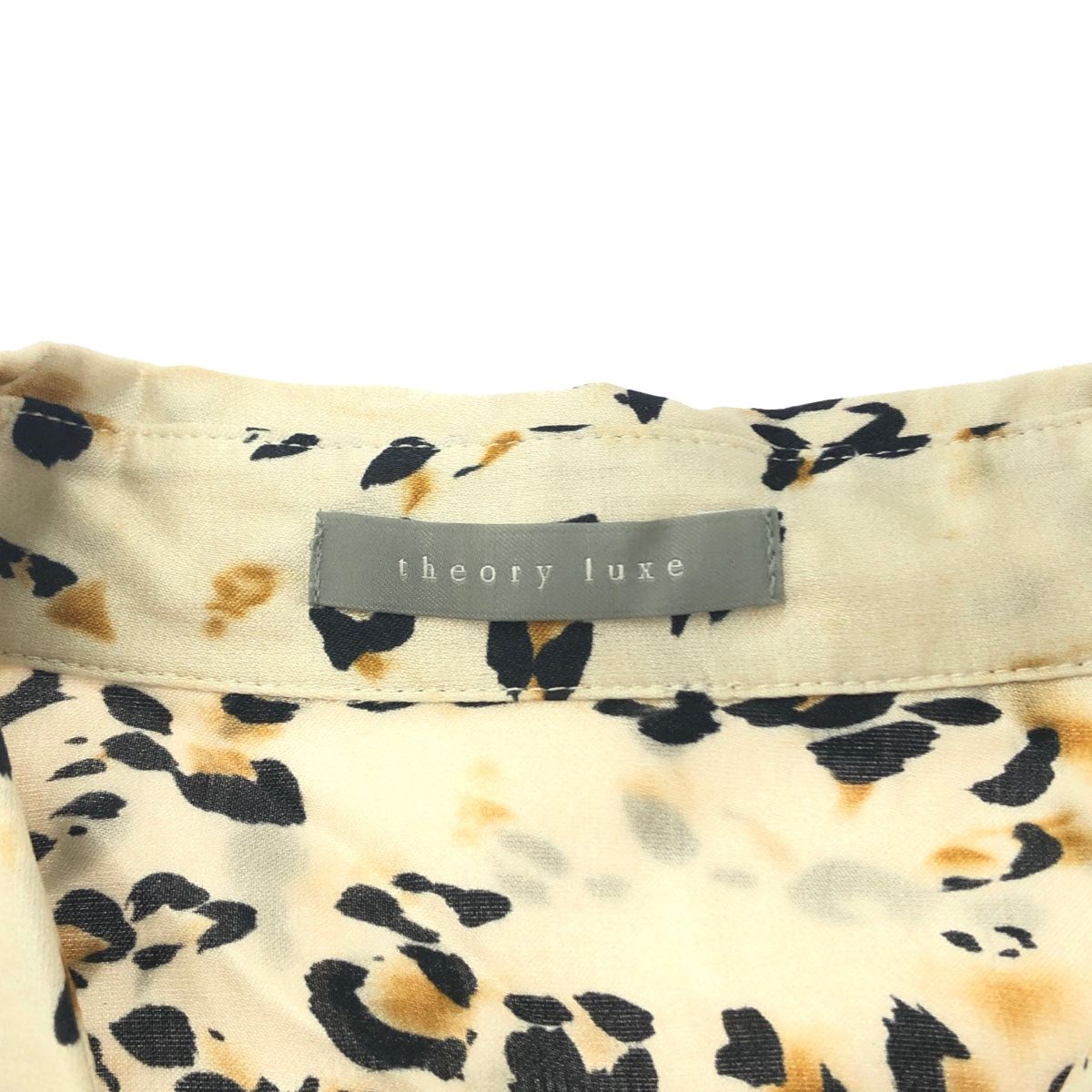 theory luxe セオリーリュクス JILL/22SS/LEOPARD PRINT ボウタイ 