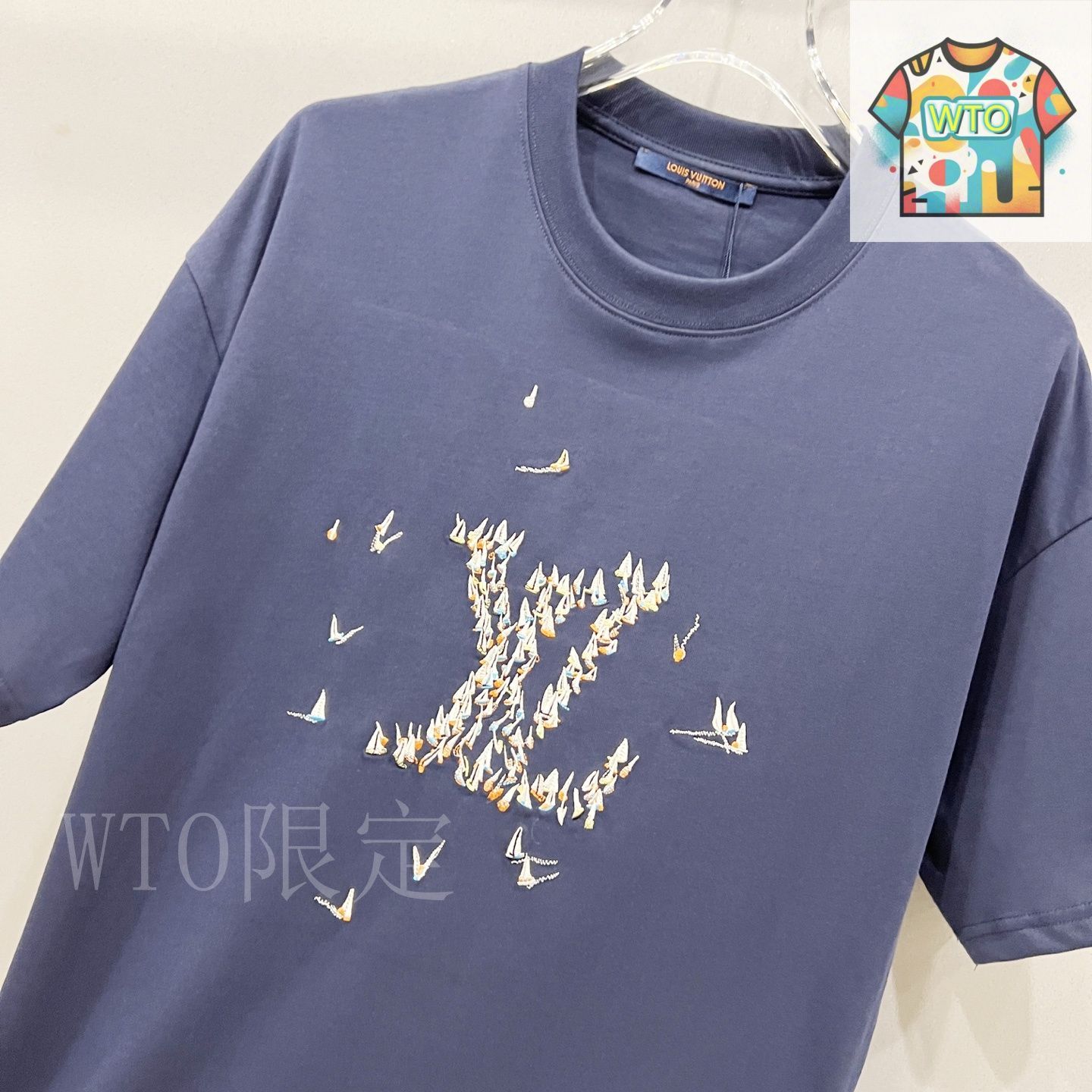 ルイヴィトン　ダミエ　ロゴ刺繍　ワンピース　激レア品　未使用　自宅保管♥️ ルイヴィトン ダミエ ロゴ刺繍 ワンピース 激レア品 未使用 自宅