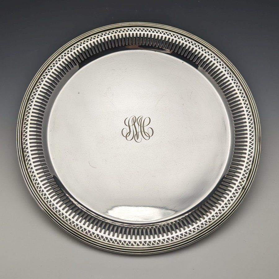 格安即納1887年 米国 アンティーク Gorham スターリングシルバー マグ カップ モノグラム 銀 食器 彫金 ゴーハム 耽美主義 カトラリー
