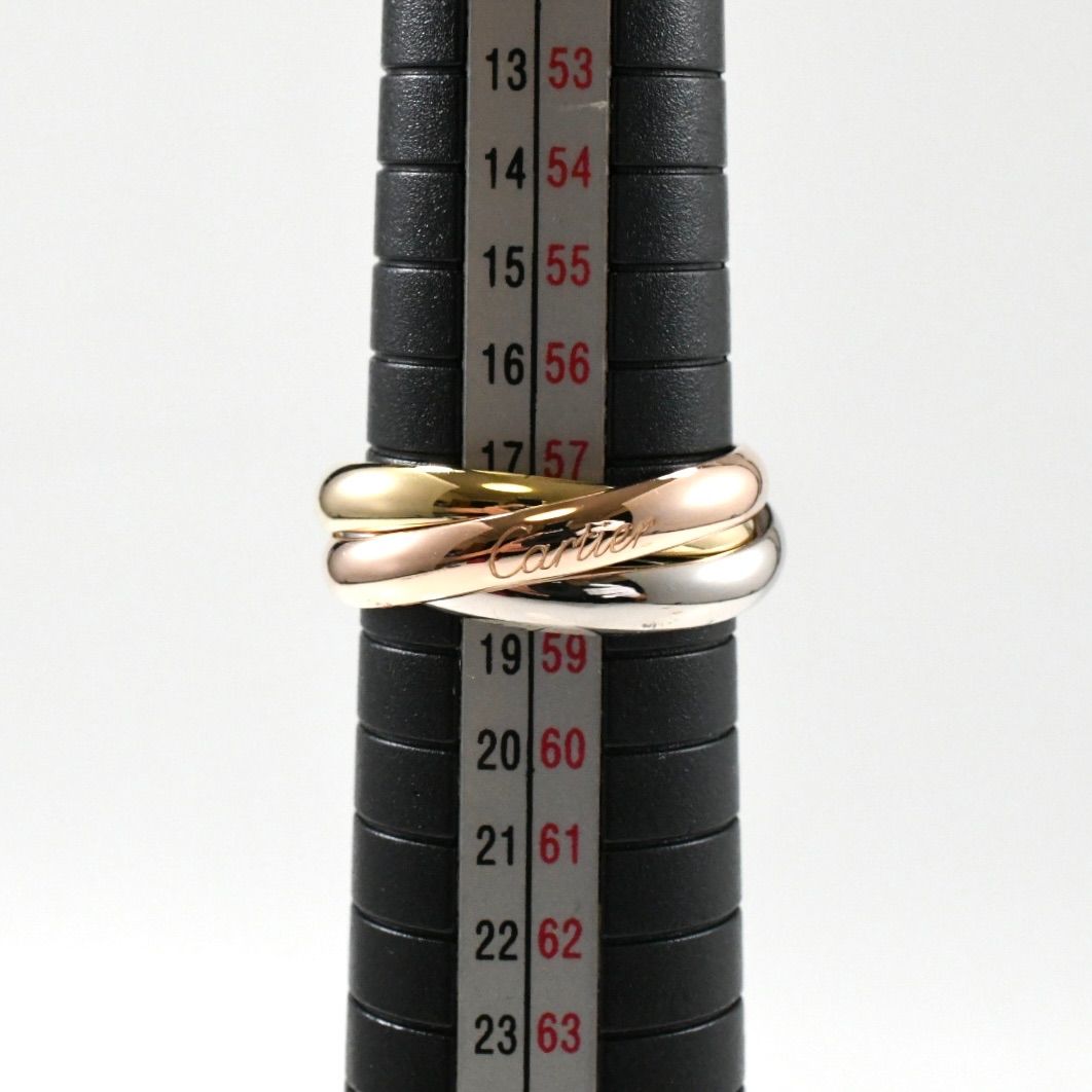 カルティエ トリニティリング MM 3連リング K18 SIZE:58 AU750 