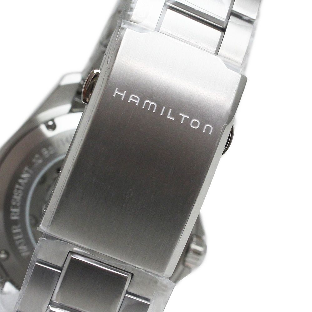 新品未使用】 HAMILTON ハミルトン 時計 シルバー ブラック 自動巻き