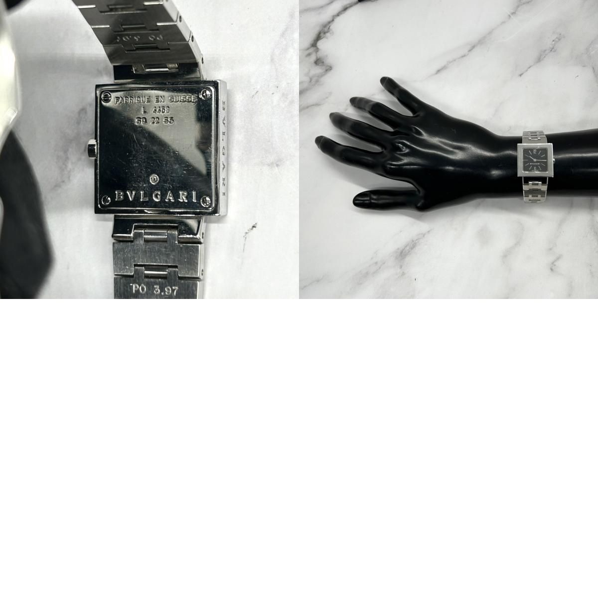 ✨BVLGARI✨ブルガリ✨クアドラード✨SQ22SS✨ブラック文字盤✨腕時計✨ 楽天市場】BVLGARI ブルガリ クアドラード SQ22SS スクエア SS