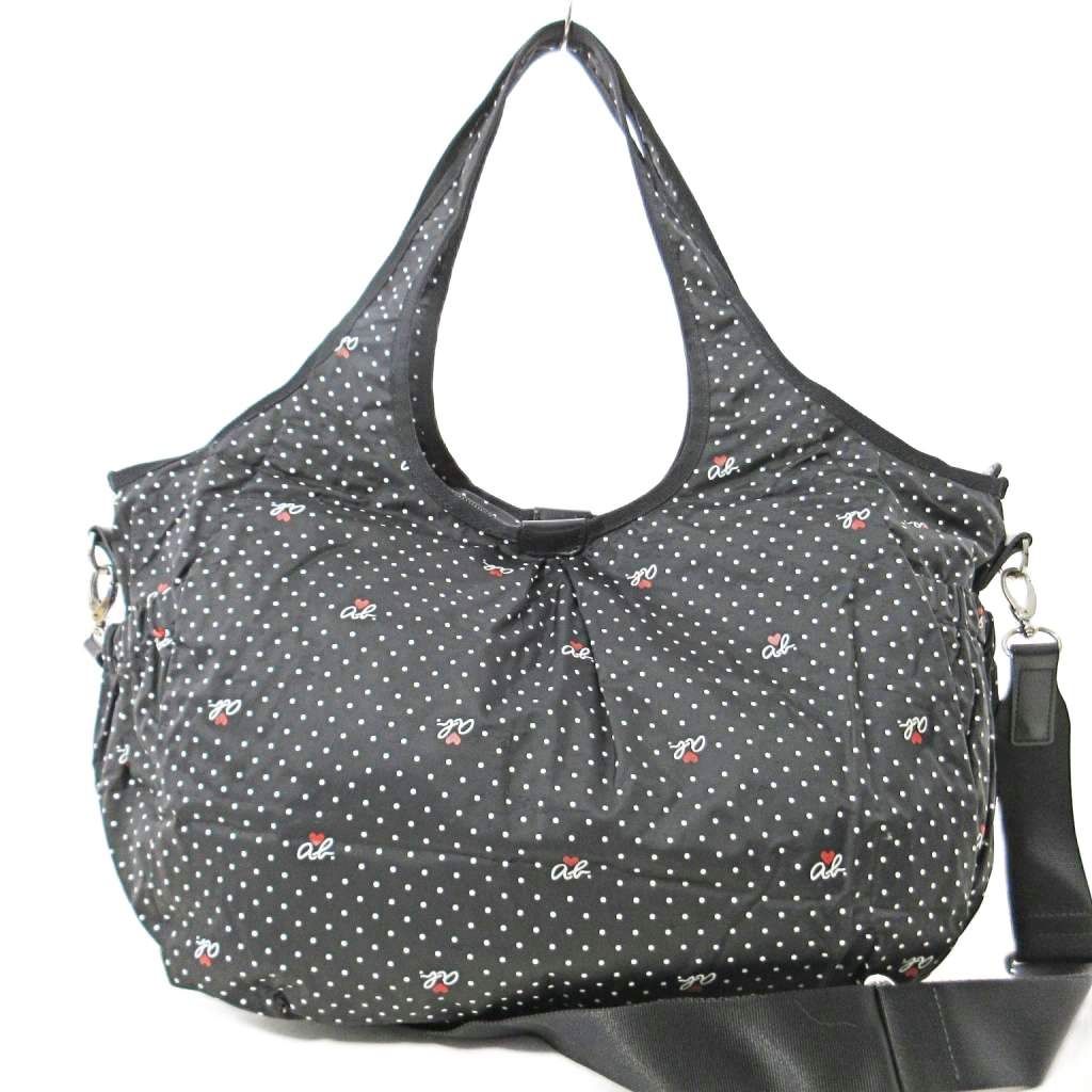 アニエスベー agnes b. 美品 2WAY ナイロン ショルダーバッグ