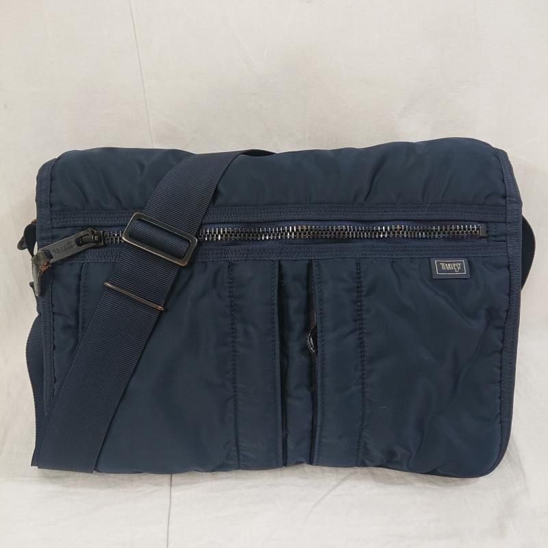 HARVESTLABEL ハーウ゛ェストレーベル ショルダーバッグ HARVEST LABEL ハーヴェストレーベル ショルダーバッグ CONMARジッパー ネイビー