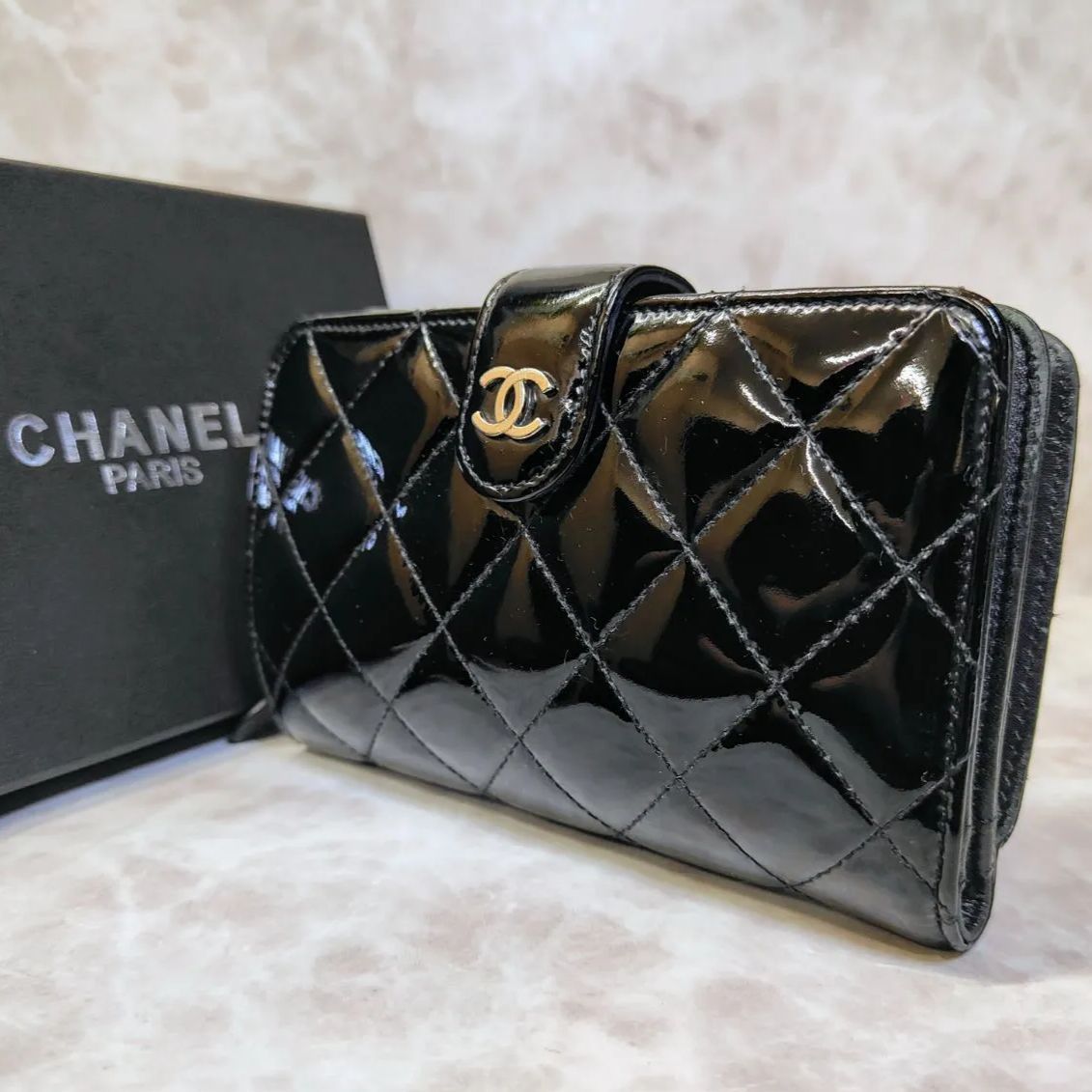 人気】CHANEL シャネル マトラッセ ラウンドファスナー A48667 二