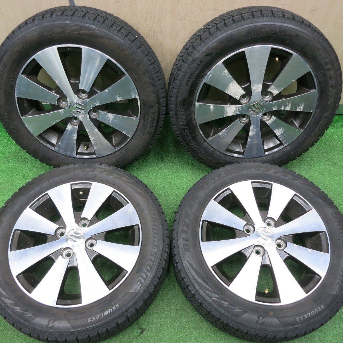4本価格☆スズキ ワゴンR スティングレー 純正 155/65R14 スタッドレス 