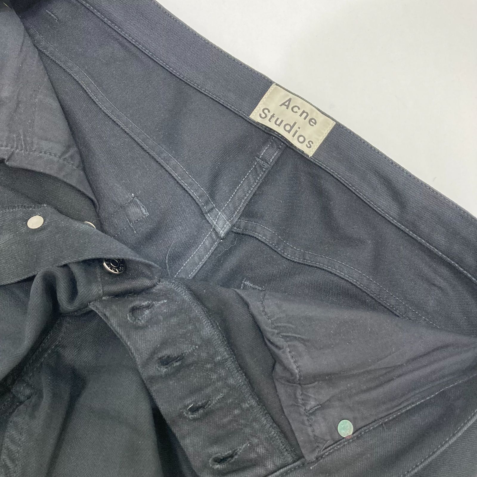 Acne Studios TOWN STAY CASH 九分丈テーパードデニム 33/32 ブラック 