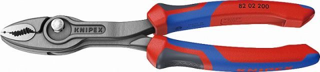 クニペックス(KNIPEX)スリップジョイントプライヤー ツイングリップ200mmコンフォートハンドル【3Kグリップ】8202-200SB
