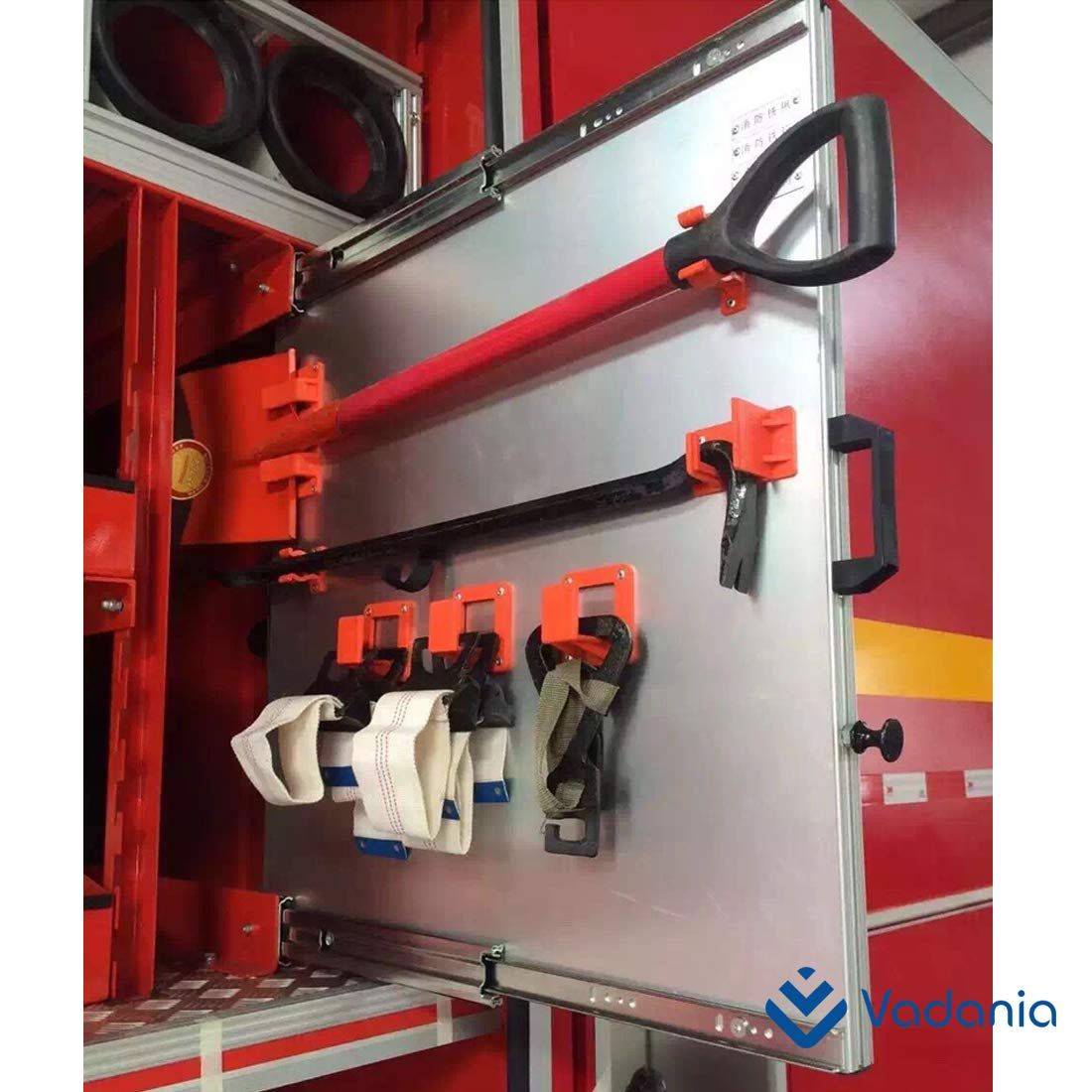 VADANIA 超重量用スライドレール VA2576 幅76mm 156kg耐荷重 3段フルエクステンション 産業用サイドマウントレール 左右1セット 取り付け金具 ネジ別途