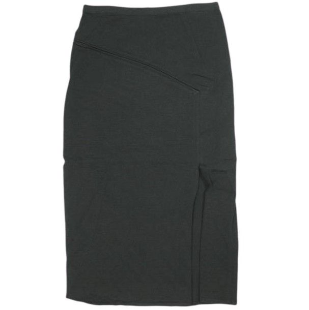 N°21 ヌメロヴェントゥーノ 23SS イタリア製 ラウンドジップタイトスカート 23SW-C041-7534 40 BLACK 定価86 900円 膝丈 ペンシル ボトムス g22990