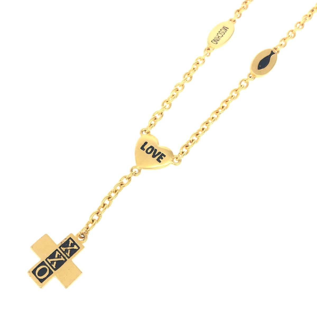 MOSCHINO　ヴィンテージ　ネックレス　B416 MOSCHINO モスキーノ ヴィンテージ ネックレス ゴールドカラー