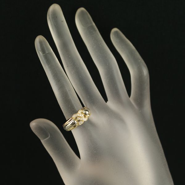 レア　カルティエ　ナジャ ダイヤ リング　3カラー　K18　2C　パヴェ　13号 レア カルティエ ナジャ ダイヤ リング 3カラー K18 2C パヴェ