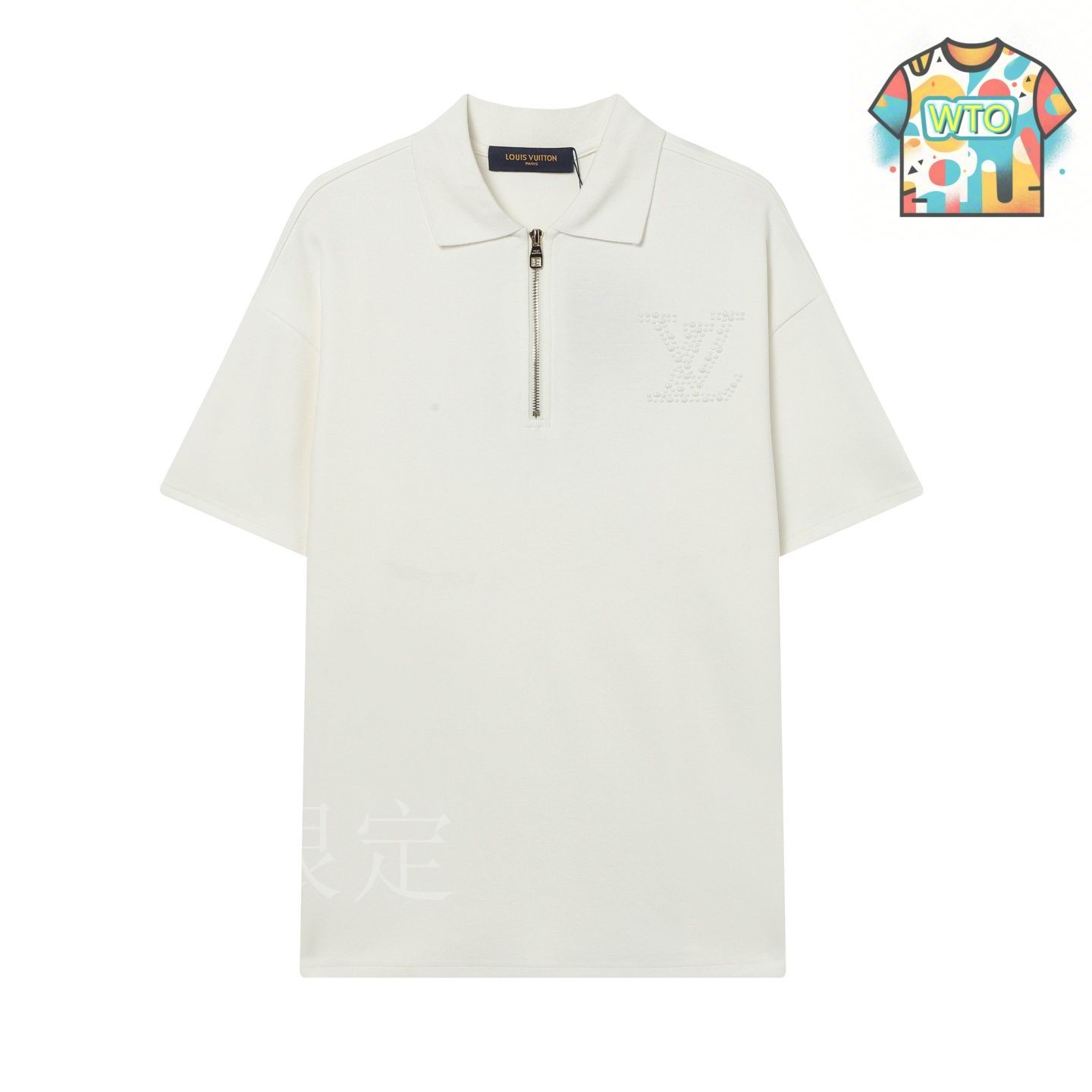 今日特価】Louis Vuitton 2025SS Pearl - Embellished T シャツ