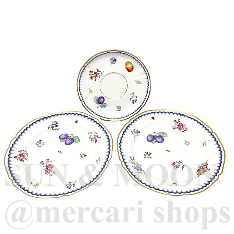 リチャードジノリ イタリアンフルーツ 19cmプレート 2枚 ソーサー 1枚 TD2510-2