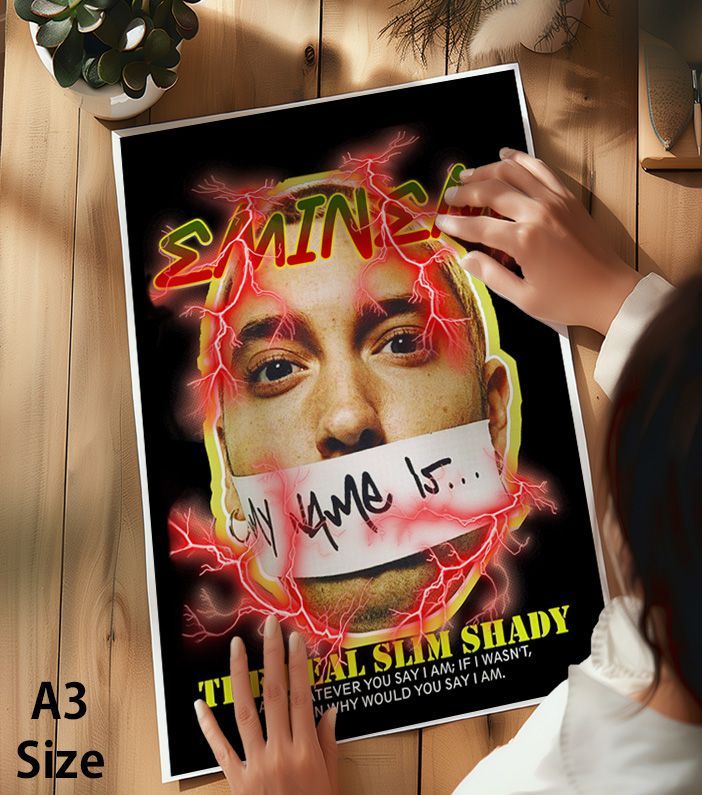 非売品レア！エミネム　B2サイズ　ポスター　EMINEM エミネム Eminem スリム・シェイディ Slim Shady ヒップホップ T