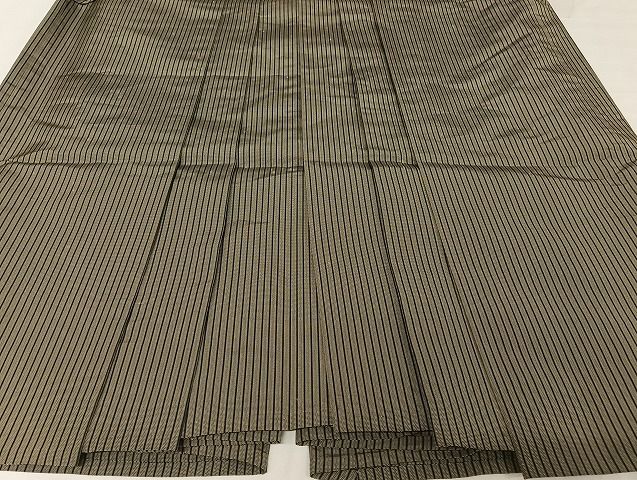 平和屋着物○男性 神代仙台平 行灯袴 縞 三越扱い 正絹 逸品  