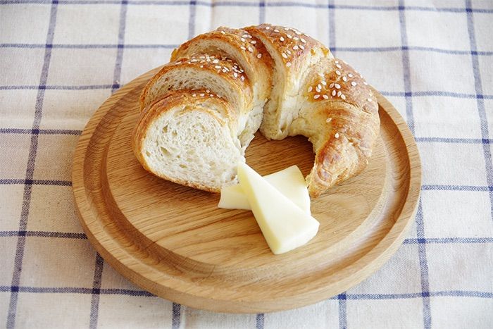 無垢の木の食器 カッティングボード オークボード 6寸 オークヴィレッジ 正規取扱店 み