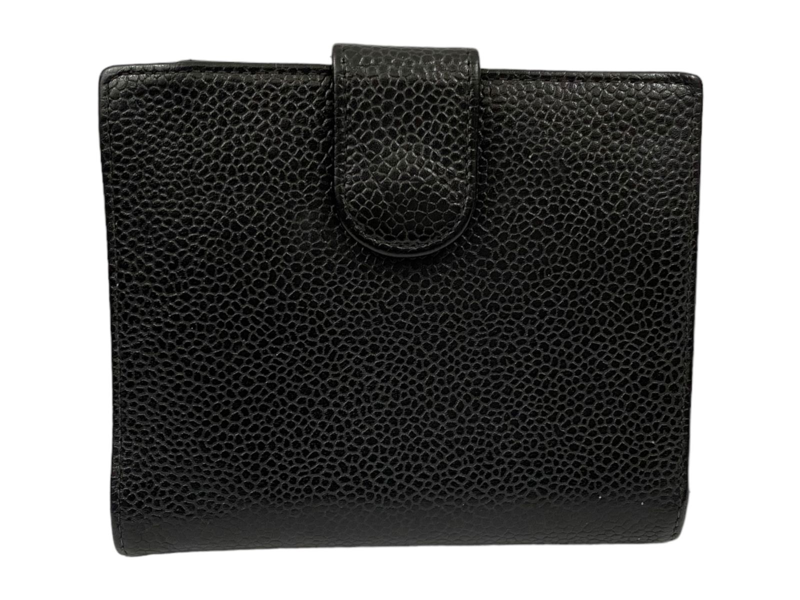 CHANEL (シャネル) 二つ折り財布 ココマーク Wホック キャビアスキン 