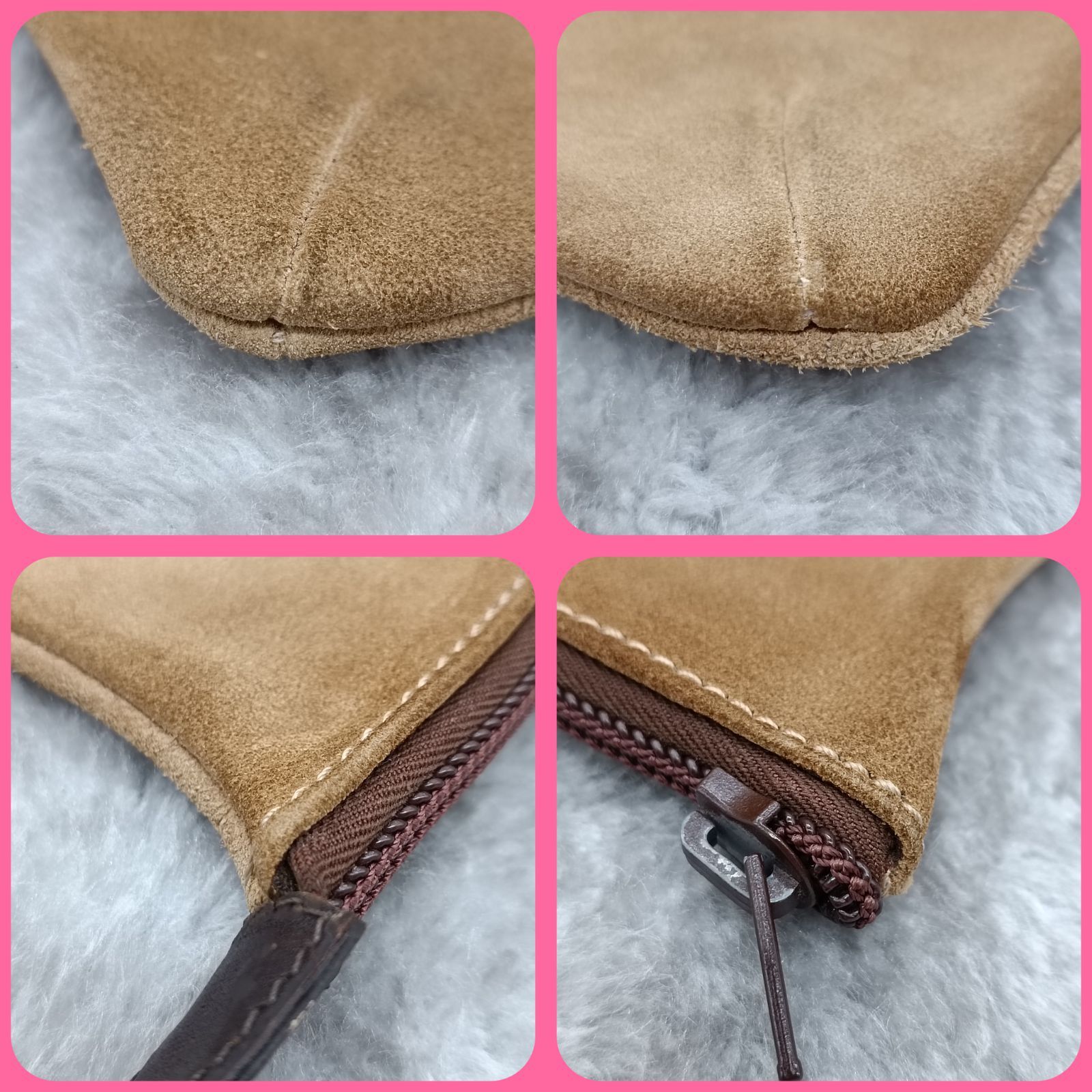 LOEWE 》 ロエベ ポーチ スエード クラッチバッグ 小物入れ