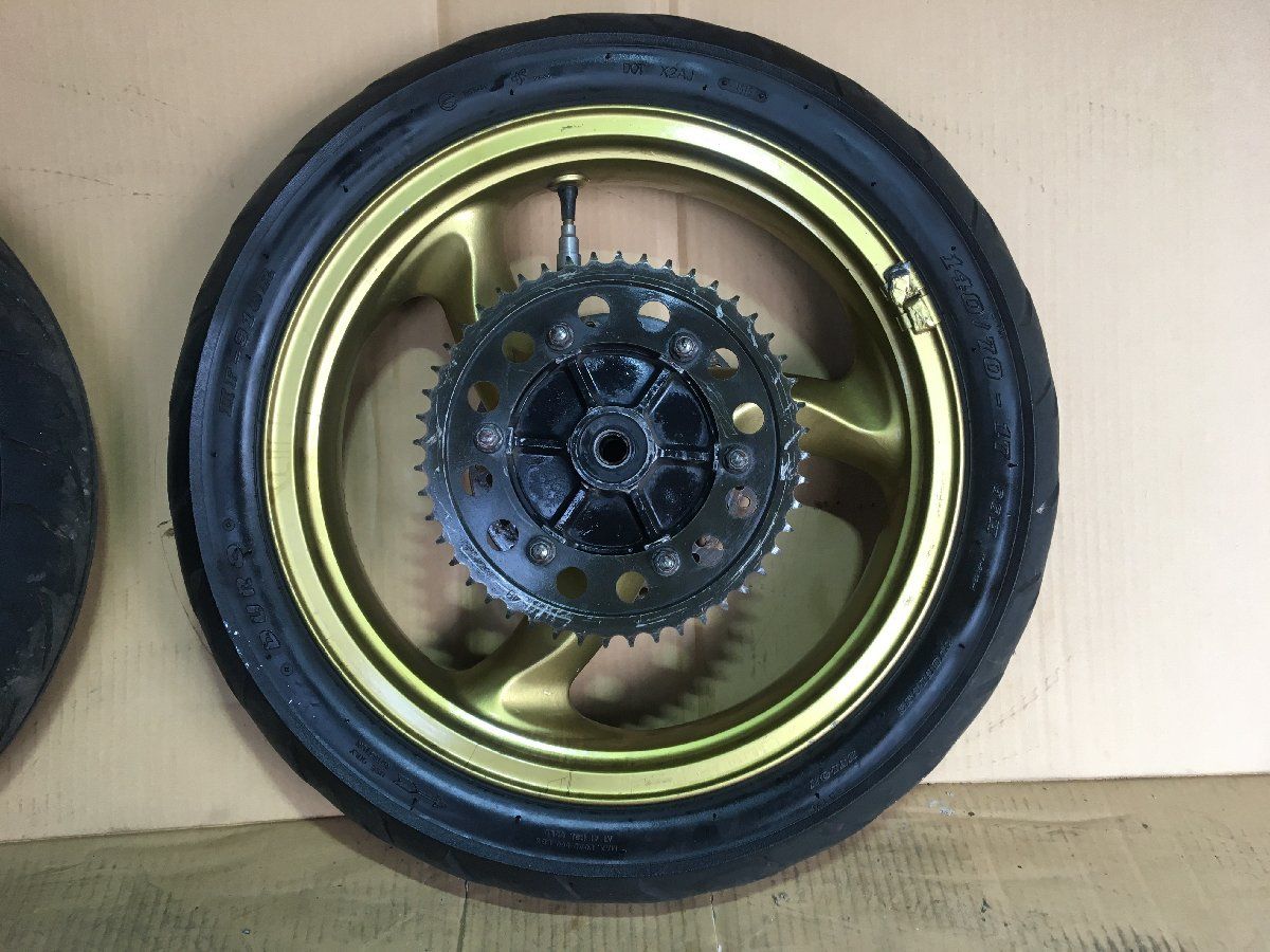 Kawasaki バリオス ZR250A 前後 ホイール セット ディスク付