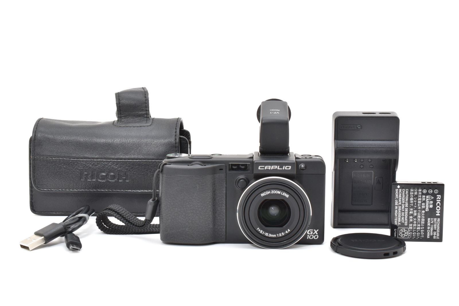 リコー RICOH Caplio GX100 VF-1 ビューファインダー付属 ショット数 1265回 LL108 5681
