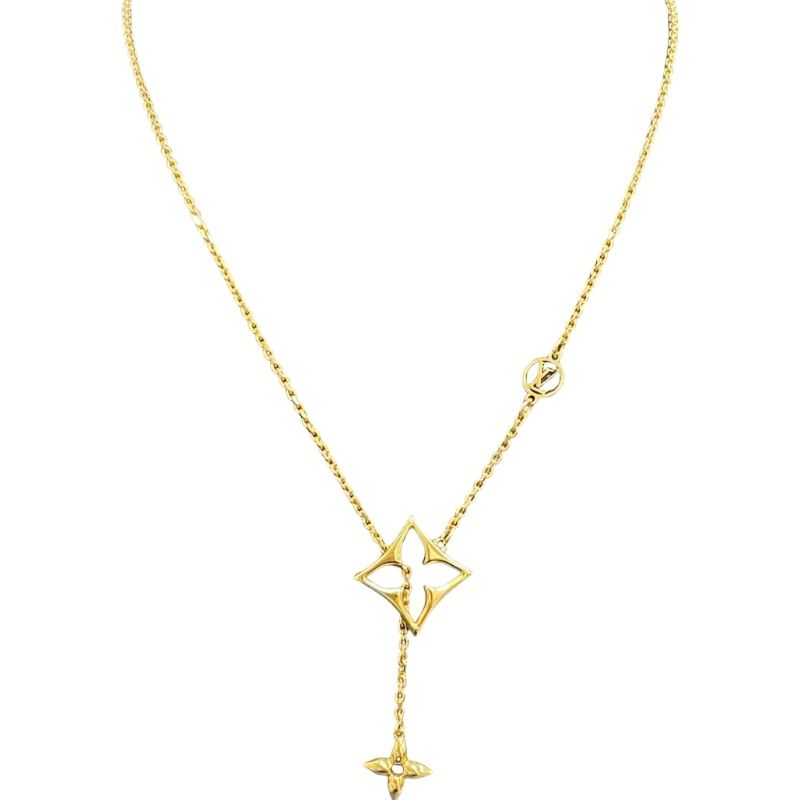 LOUIS VUITTON 花モチーフ ネックレス 安心国内】Louis Vuitton ネックレス・LV フラワーグラム (Louis