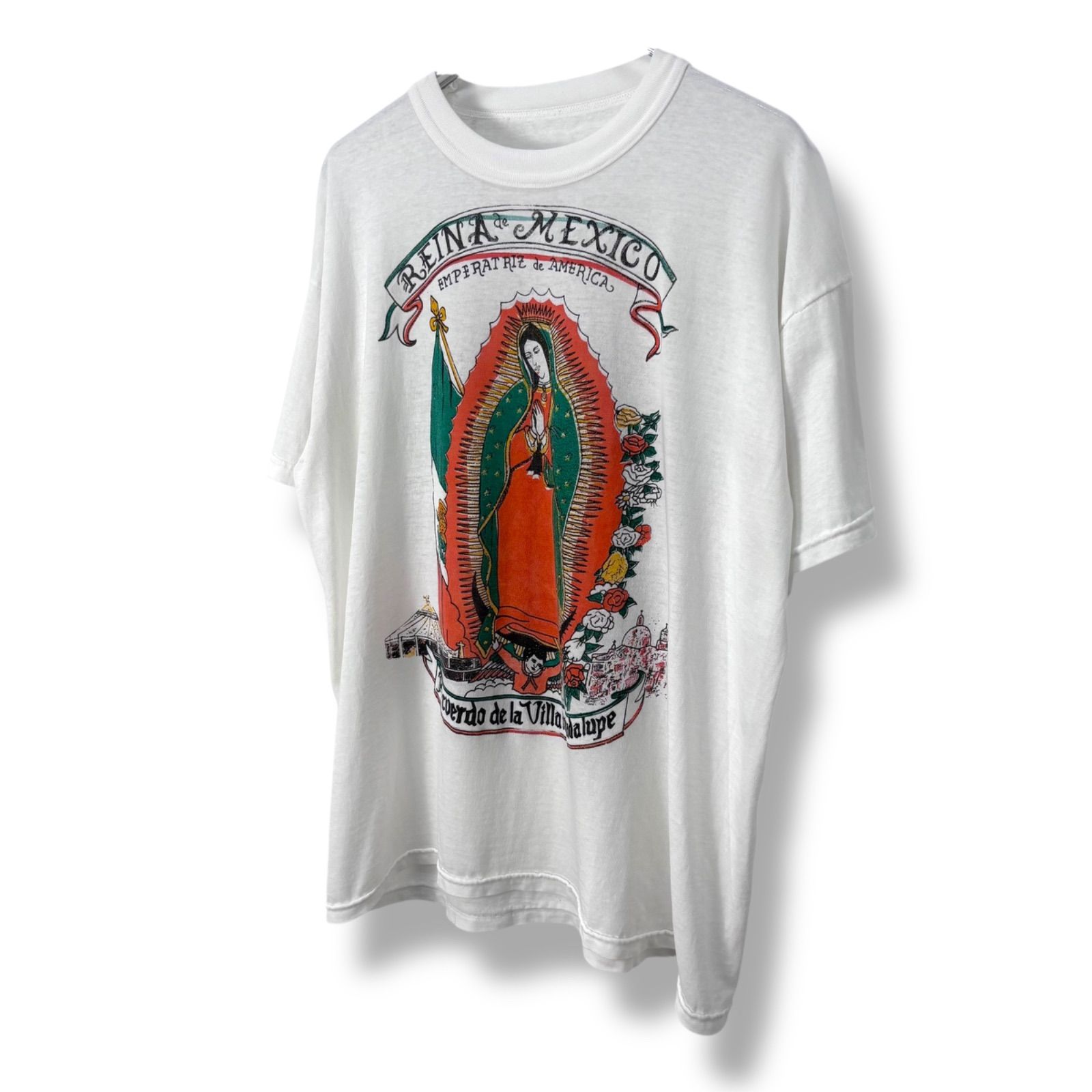 Special】 90s REINA de MEXICO & Jesus Christ Print T-Shirt 90年代 