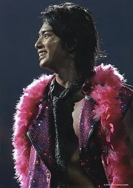中古】生写真(ジャニーズ) 嵐/松本潤/衣装紫・ファーピンク・上半身