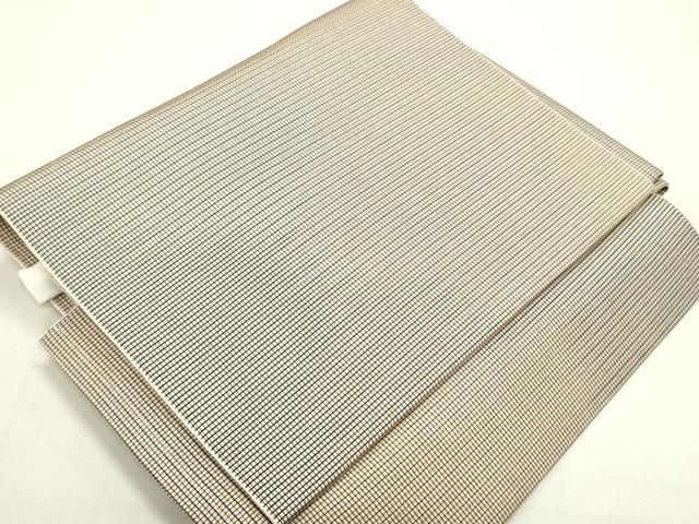 平和屋着物○ワンタッチつけ帯 陶器色紙草花文 金糸 箱付き やまと誂製