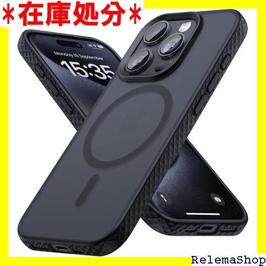 Magsafe対応 2023 Lamicall iPhone 15 Pro ケース マグセーフ 対応 : 米軍規格 半透明 マグネット 搭載 イフォン15 Pro 用 カバー ワイヤレス充電 耐衝撃 超強磁力 黄ばみなし 落下保護 薄型 Pro 用 1403