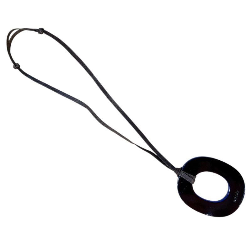 エルメス HERMES ラッカーネックレス バッファローホーン