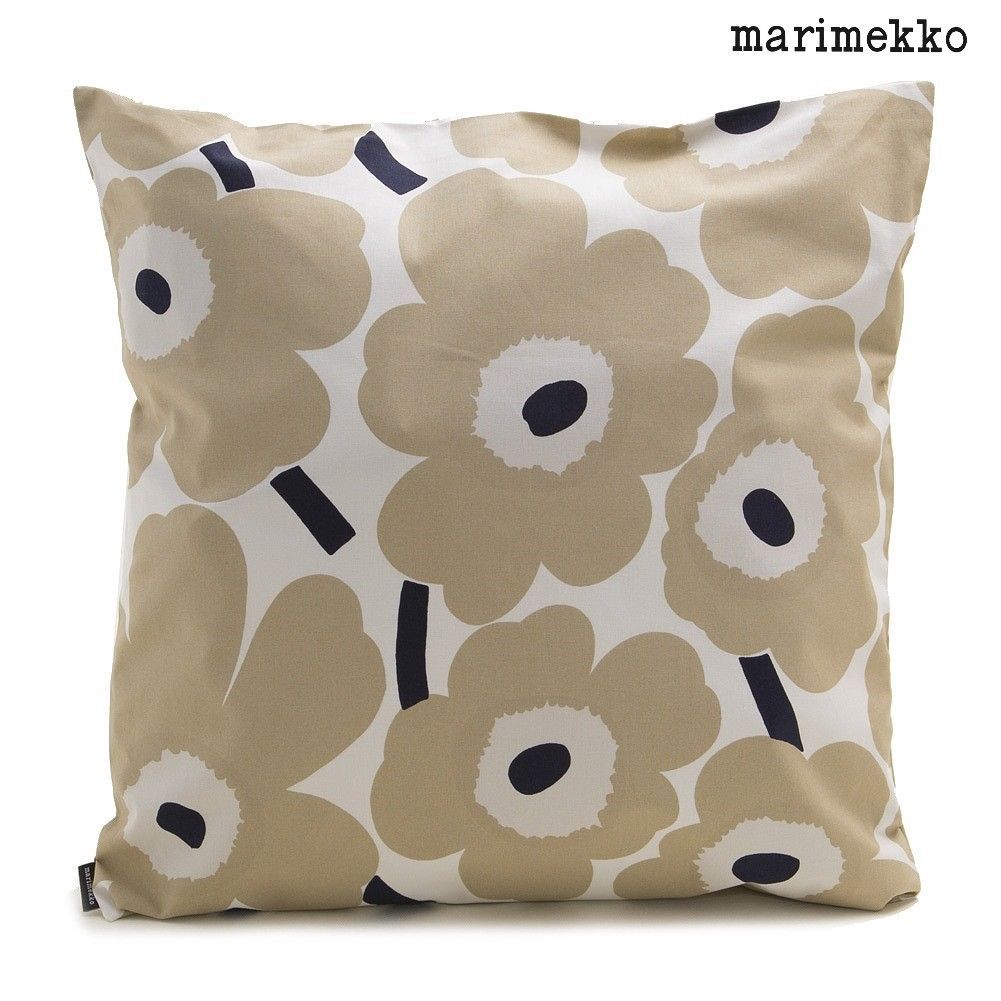 marimekko　マリメッコ　ウニッコ　クッションカバー　ベージュ　50×50