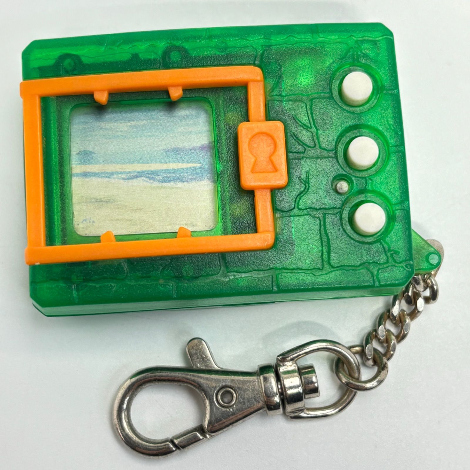 動作正常】デジタルモンスター ver.5 クリアグリーン 当時物 1997年製