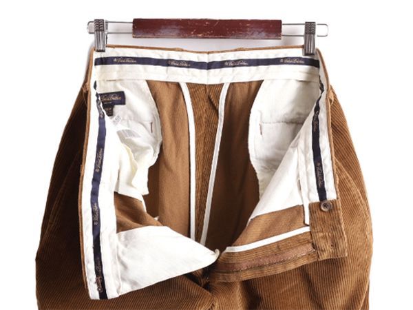 ブルックスブラザーズ古着コーデュロイパンツ太畝ブラウンW34/L34 8-Waleコーデュロイ プレーンフロントパンツ REGULAR | Brooks