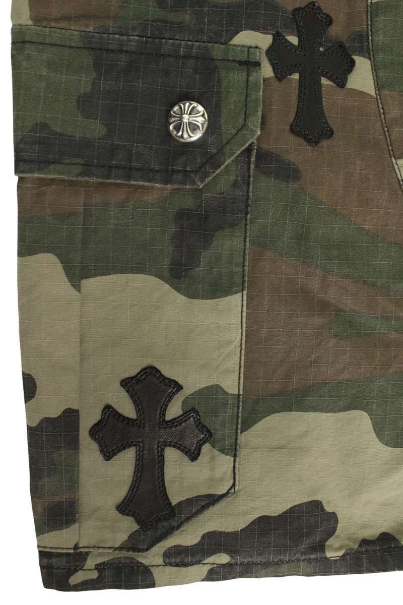 クロムハーツ Devil Dog Shorts クロスパッチ付きクロスボール