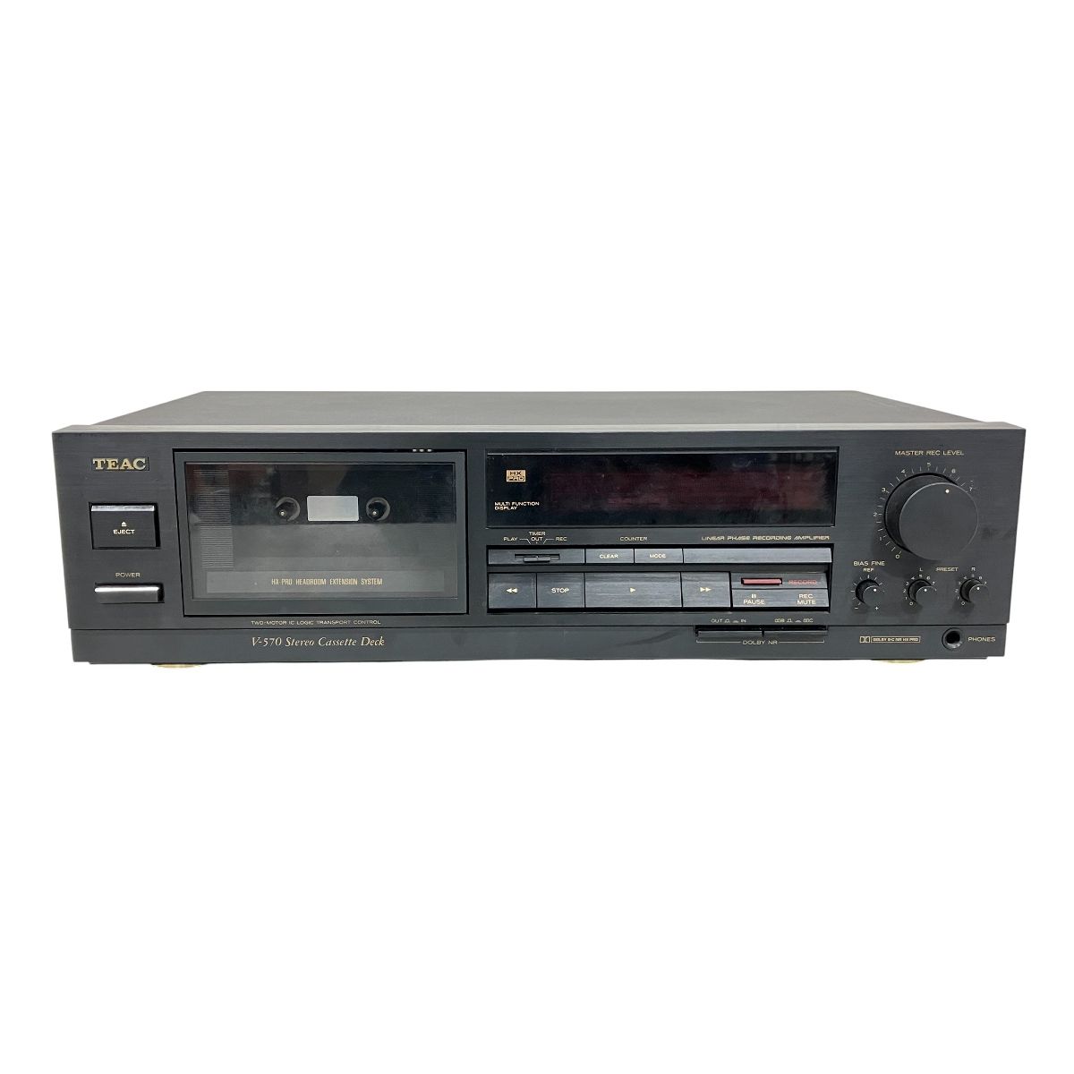 TEAC ティアック V−570 カセットデッキ プレイヤー 音響機器 オーディオ 家電 K10483531