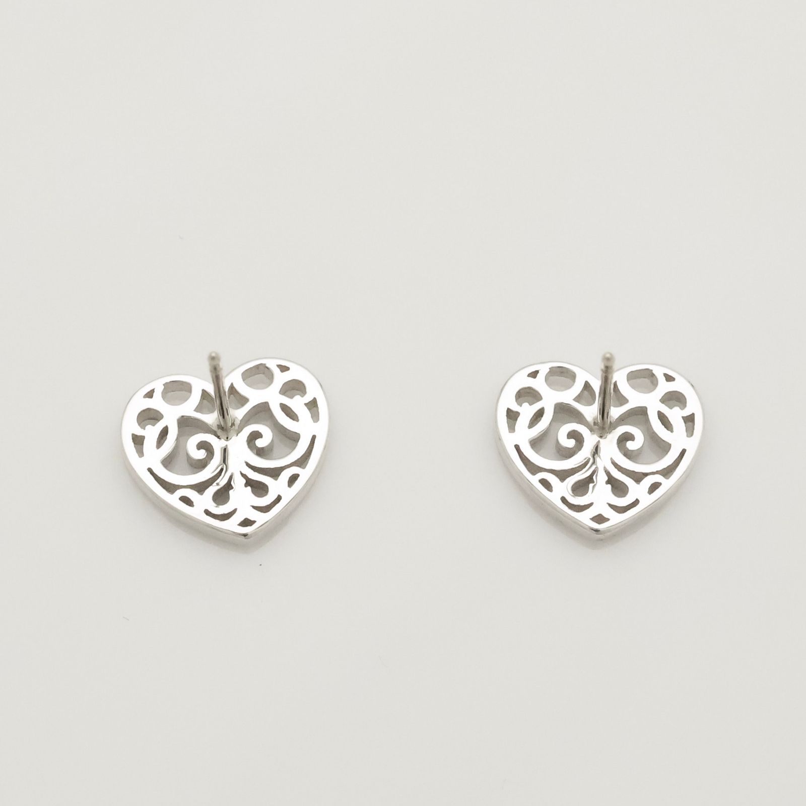 美品】ティファニー TIFFANY&Co. エンチャント ハート スタッド ピアス 