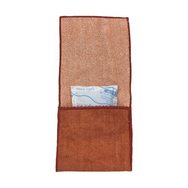 国産ポケット付きハンカチ オレンジ