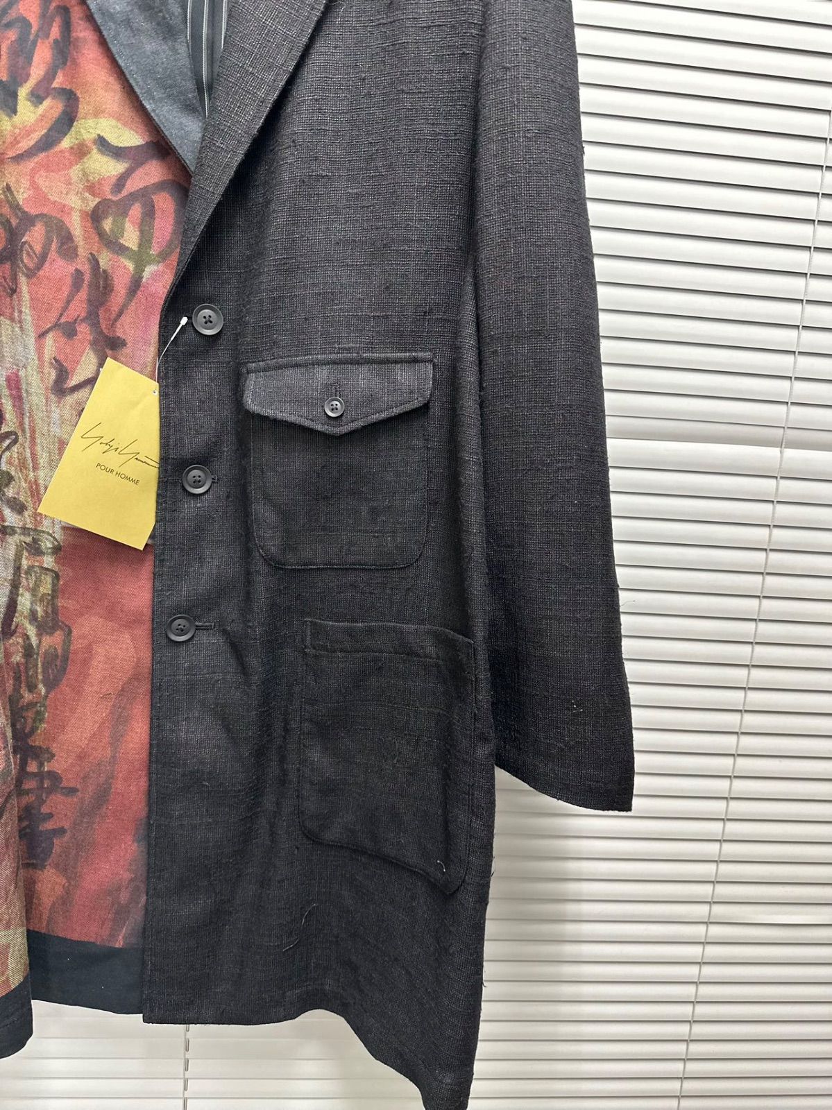 Yohji Yamamoto デニム プリント + 別布ジャケット HZ-J31-814