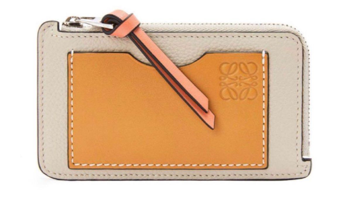 即日発送 LOEWE コインカードホルダー ソフトグレインカーフ