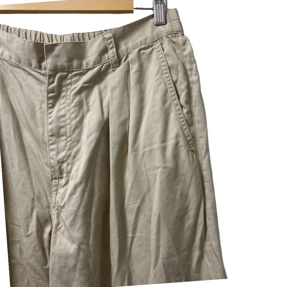 25SS Drawer ドゥロワー RESORT1 チノバックギャザーパンツ サイズ40 ベージュ レディース 古着