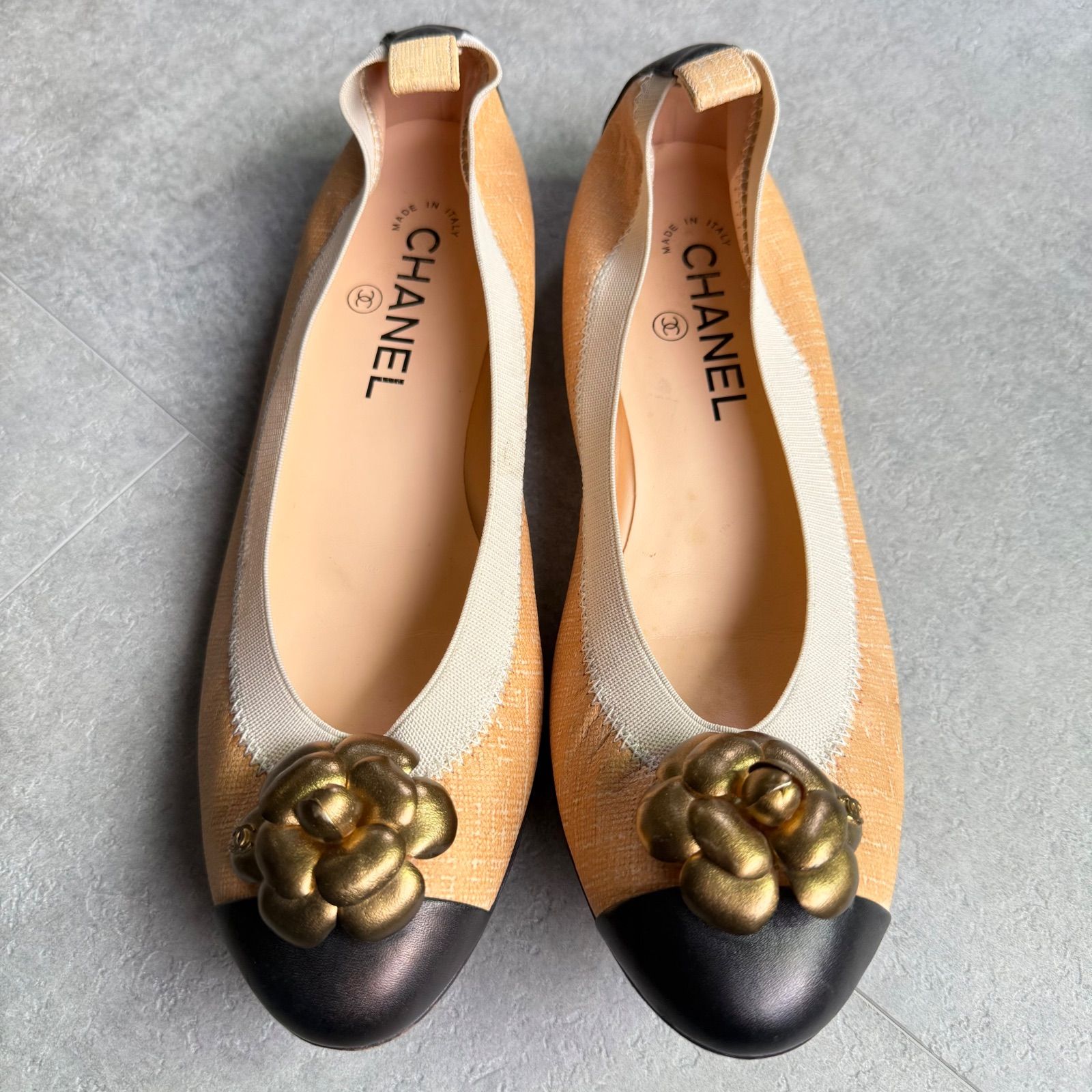 CHANEL シャネル カメリア ココマーク バレエシューズ