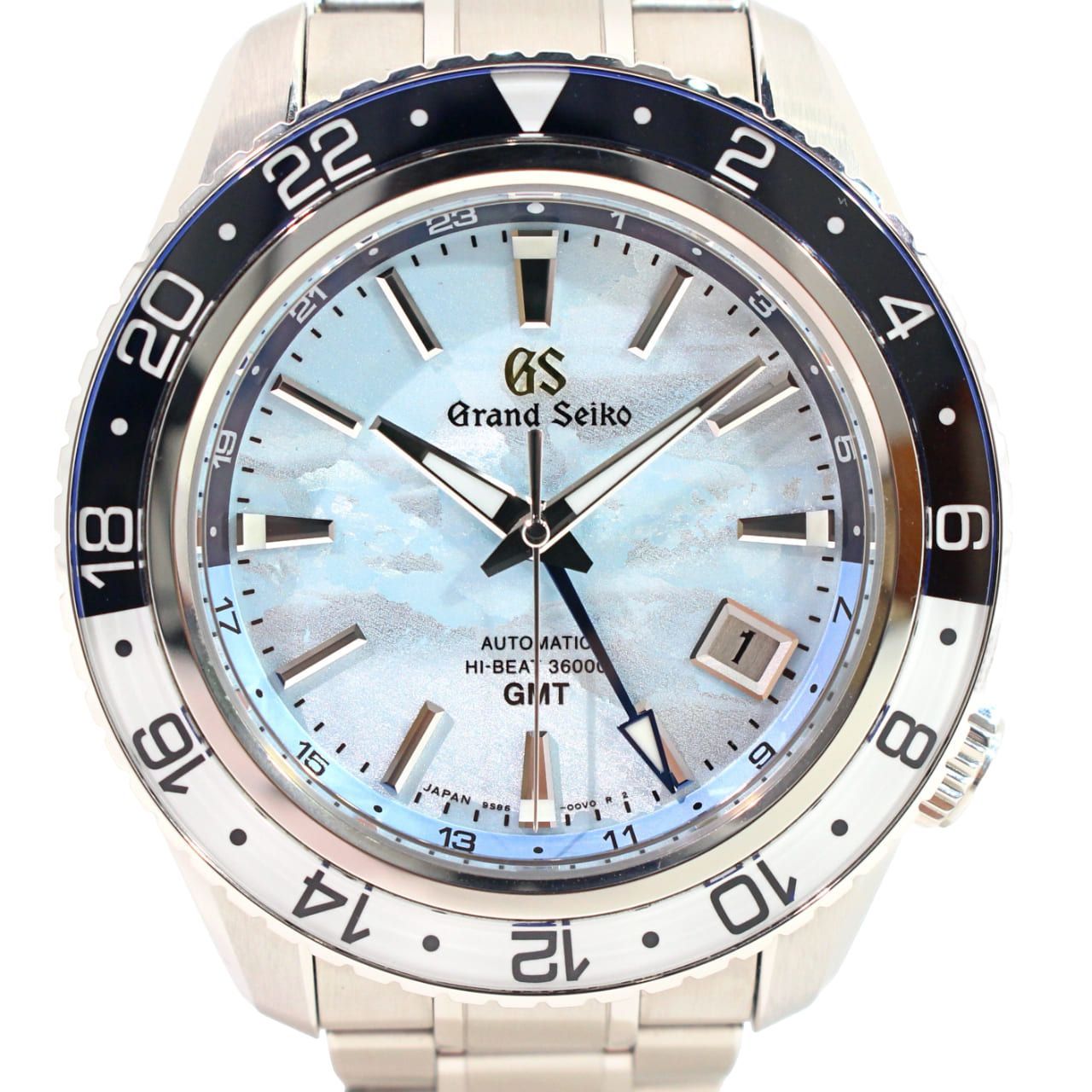 【中古】 Grand Seiko グランドセイコーメンズ腕時計 メカニカルハイビート36000 GMT SBGJ275 9S86-00W0 25周年記念限定 岩手雲海 1168 