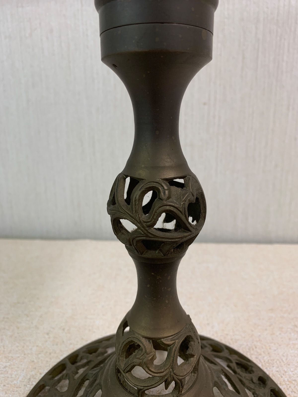 フォロー割対象商品】レトロ アンティーク 大理石円形テーブル サイド