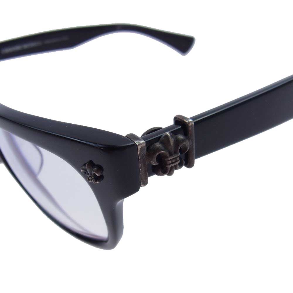 CHROME HEARTS クロムハーツ（原本無） メガネ GITTIN ANY ？ A BSフレアテンプル スクエアフレーム サングラス アイウェア 眼鏡 ブラック系【中古】 CHROME HEARTS（クロムハーツ） GITTIN ANY?-A BSフレアテンプル