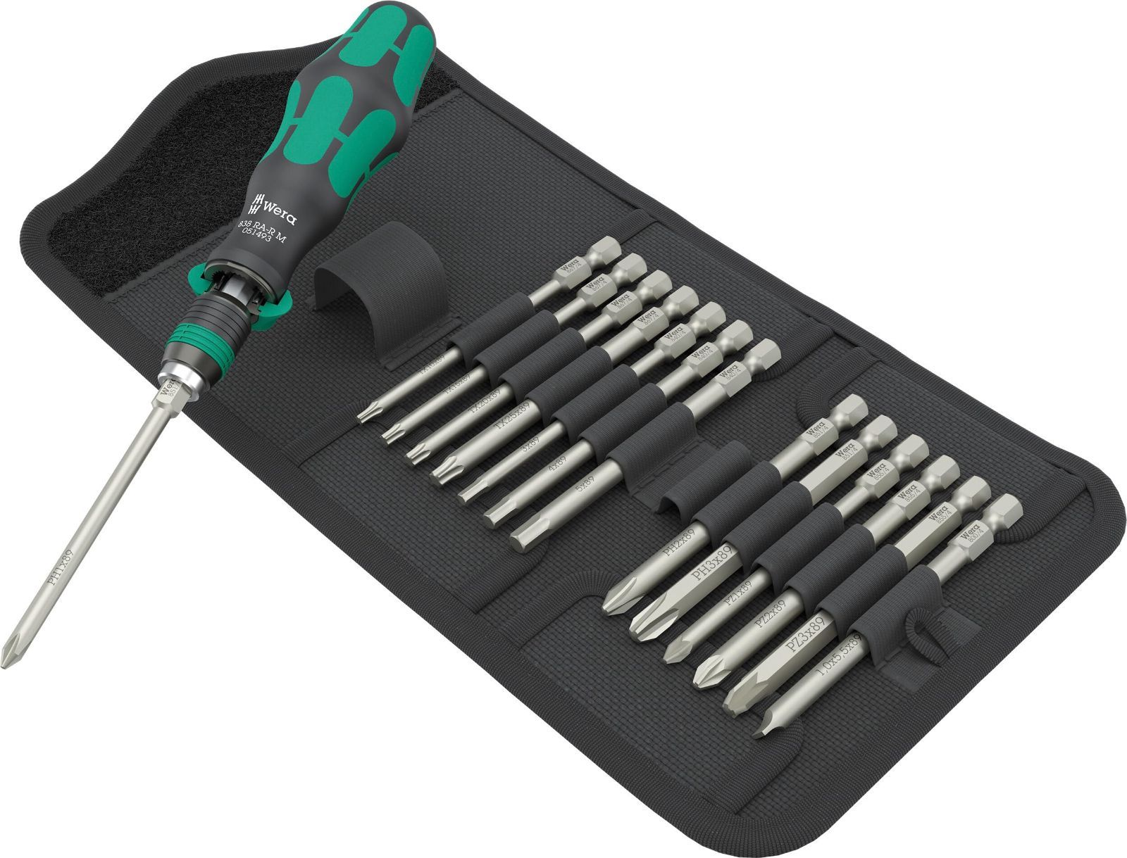 Size:15本セット Wera 差替式クラフトフォームコンパクト 838 RA-R M Set 1 051061