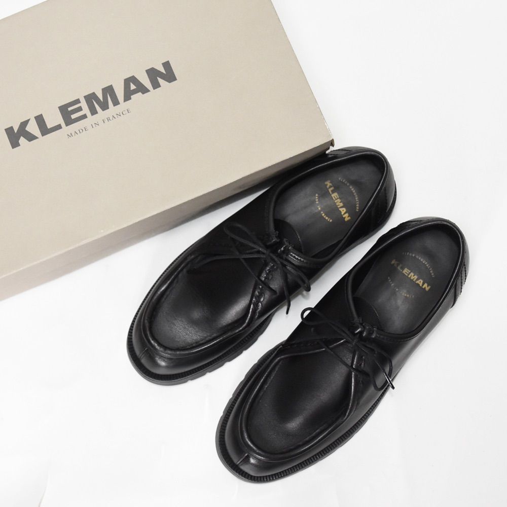 美品 KLEMAN クレマン 26 PADROR チロリアン モカシン レザー黒