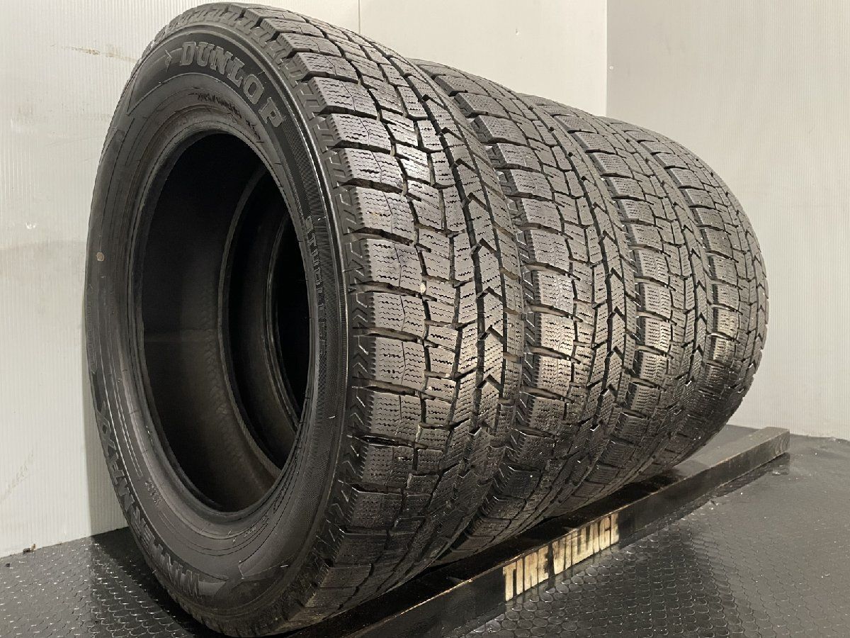 DUNLOP WINTERMAXX WM02 205/60R16 16インチ スタッドレス 4本 22年製 バリ溝 ヴォクシー ノア ステップワゴン プリウスα等　(KTI103)