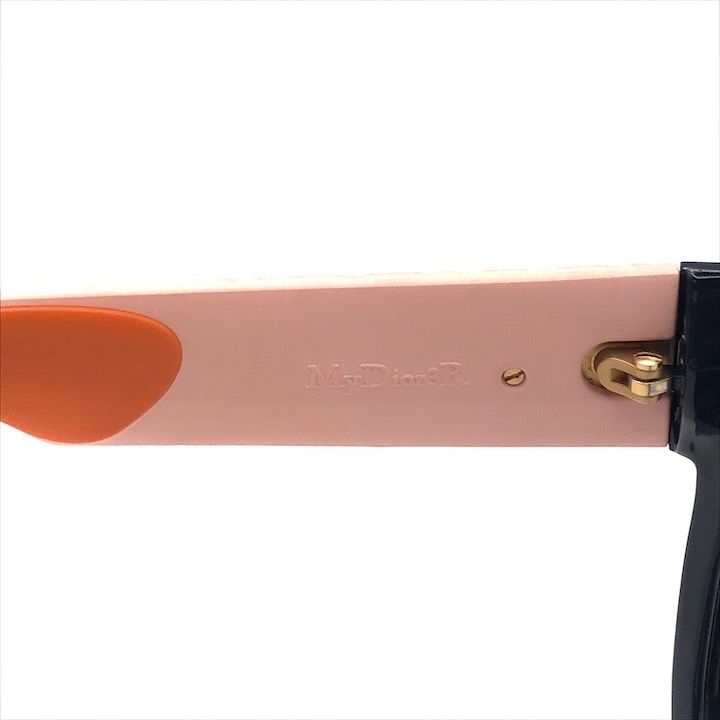 Dior ロゴ カナージュ バイカラー サングラス 良品 Dior ディオール ロゴ カナージュ バイカラー サングラス