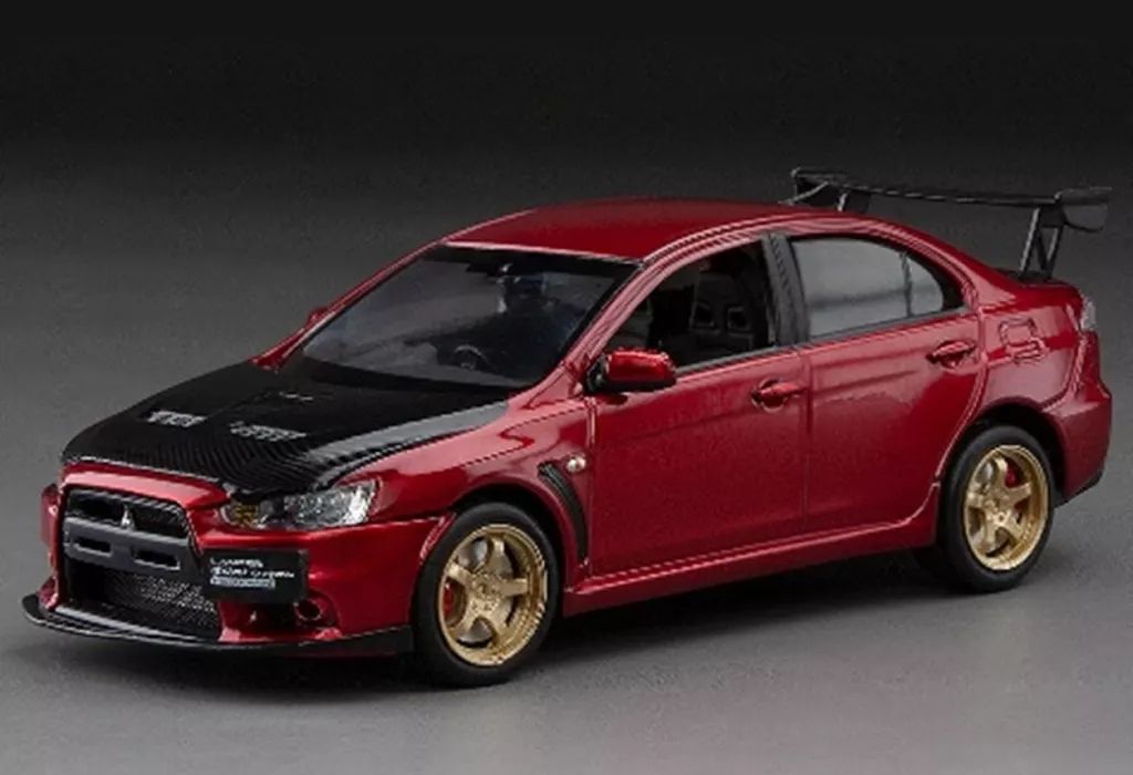 三菱　ランサーレボリューションX 1/43 ミニカー 新品】ミニカー 1/43 三菱ランサーエボリューション X(レッド